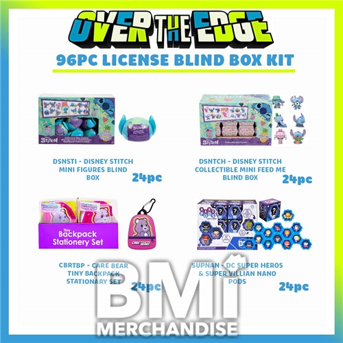 96 PC OVER THE EDGE LICENSE BLIND BOXES KIT